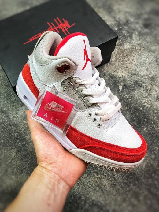 Air Jordan 3 Retro TH SP aj3 乔丹3代换钩白红手稿  货号：CJ0939-100   码数：40-47带半 商品图0