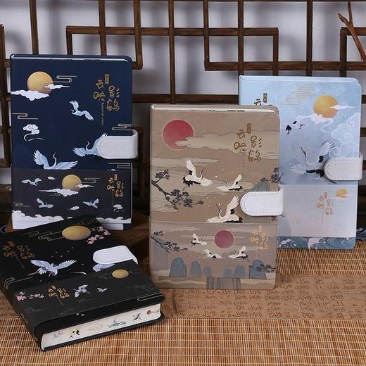 见鹤归精装本创意记事本 复古中国风手账  商品图3
