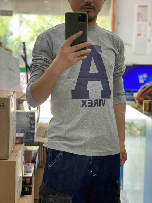 军潮！Avirex简约大A长袖T恤！单穿打底都是极好的！正品保真 商品图7