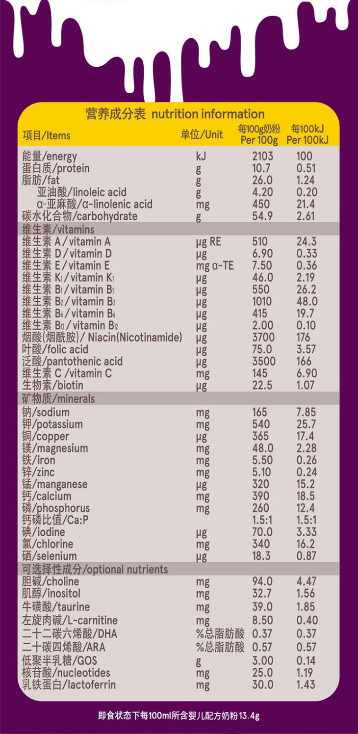 a2至初奶粉1段 婴儿配方奶粉 新西兰进口 0-6月龄适用