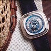 Sevenfriday 型号P3/06，独具匠心的船木甲板风格木质动态环，充满海风气息，海锚形状的时间标识与罗盘形状的表盘设计，细节之处彰显航海元素。47*47mm表径，科技木壳圈，材质工艺创意真心让 商品缩略图2