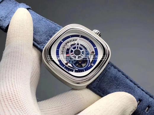 Sevenfriday 型号P3/06，独具匠心的船木甲板风格木质动态环，充满海风气息，海锚形状的时间标识与罗盘形状的表盘设计，细节之处彰显航海元素。47*47mm表径，科技木壳圈，材质工艺创意真心让 商品图13