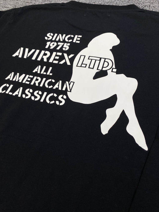 Avirex飞行员服必搭。长袖T恤！剪标正品 商品图8