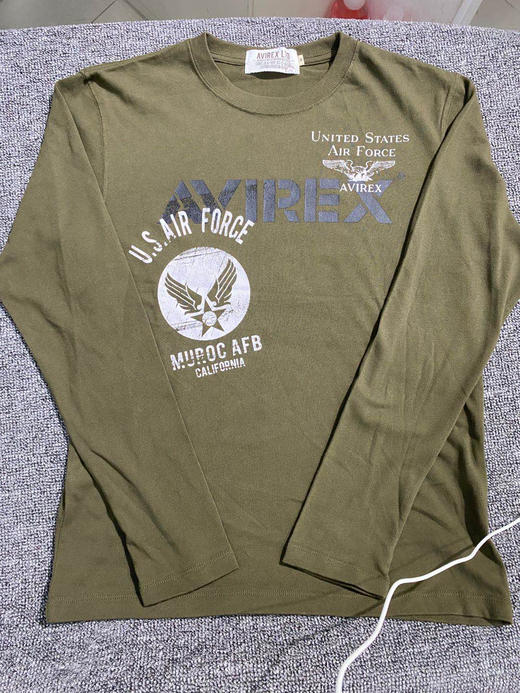 军潮！Avirex美军官方供应商！空军主题长袖T恤！标全。正品保真。 商品图0