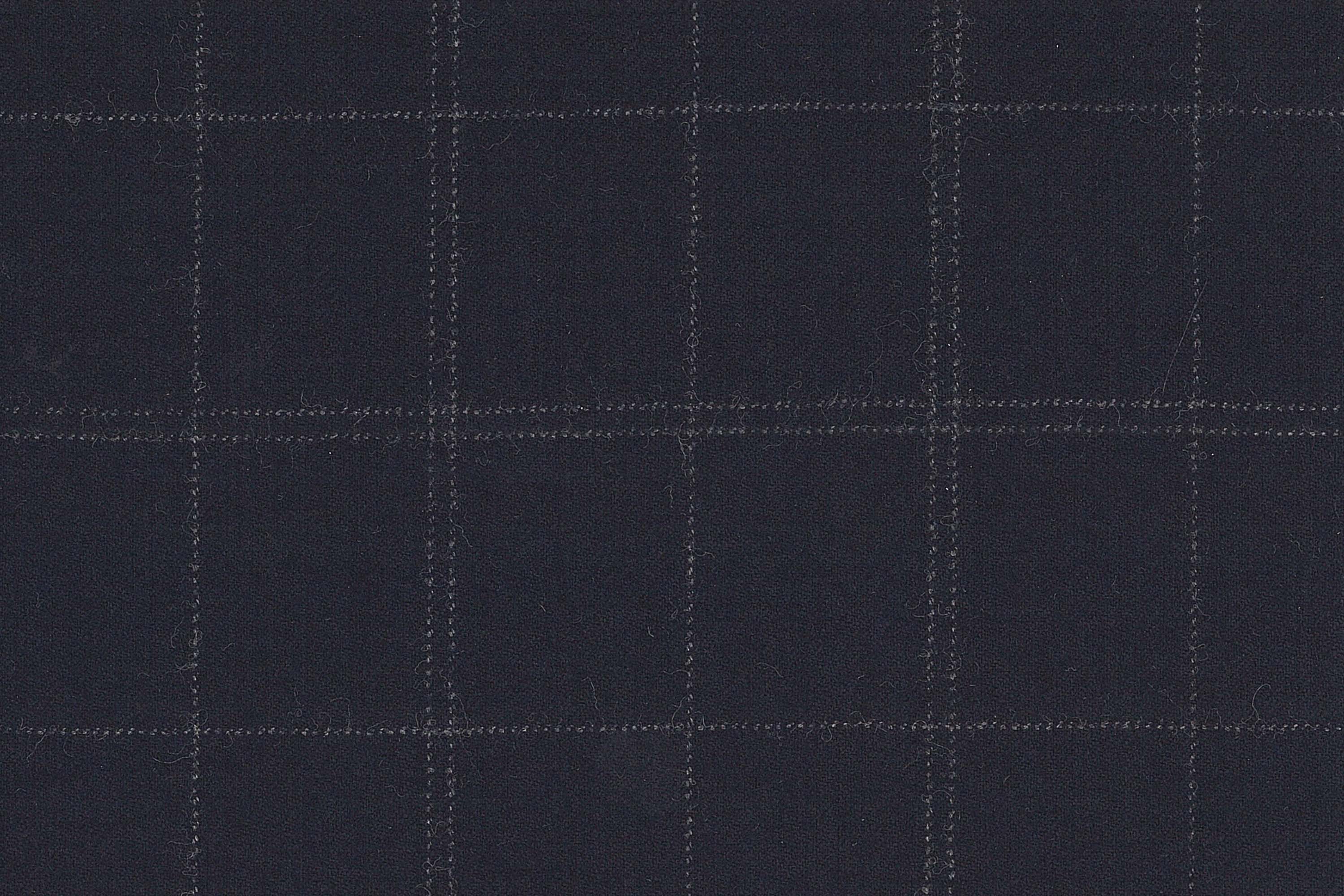 WT67597-902 纯毛高支花呢 【蓝色 格子 斜纹 W100】(902)