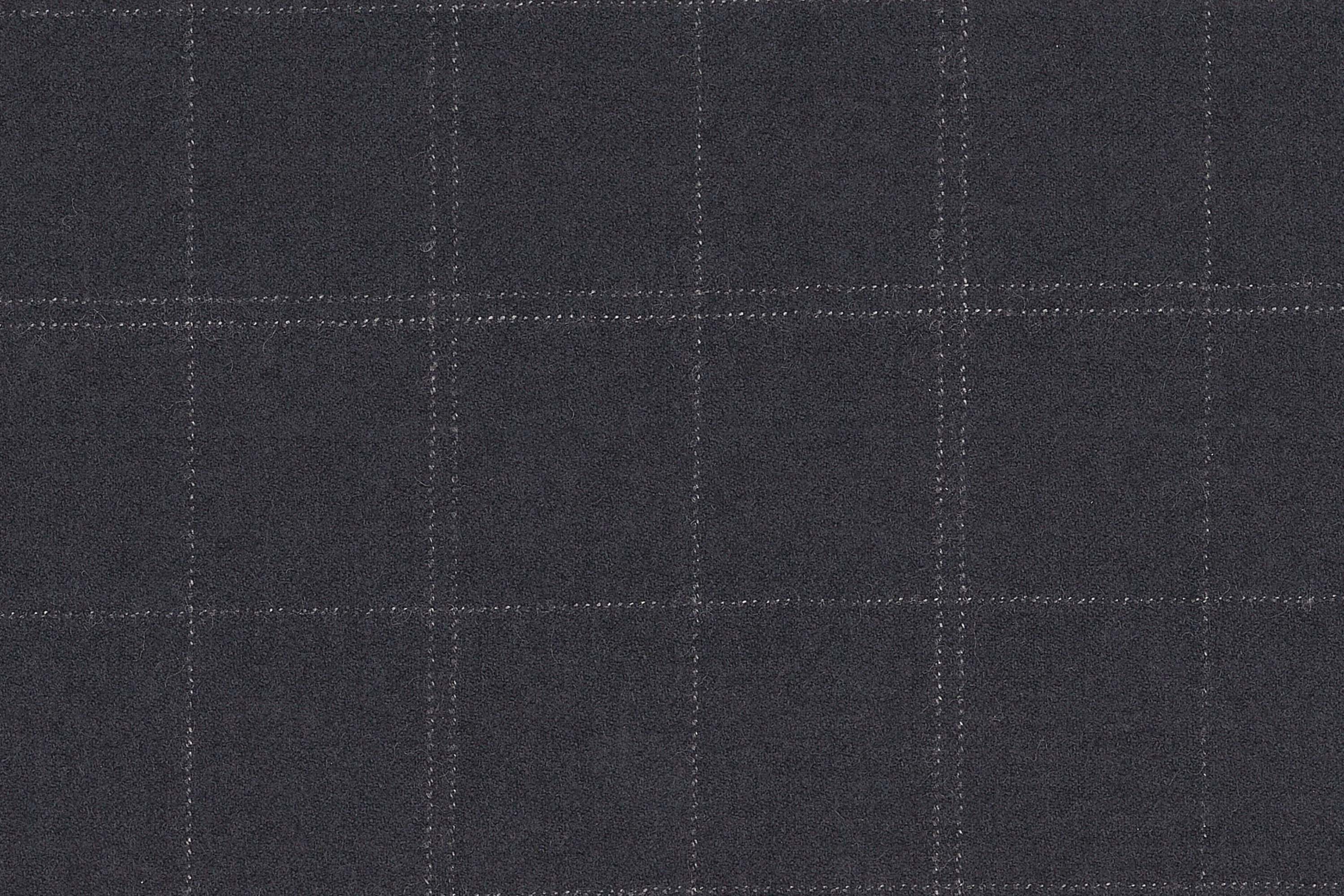 WT67597-901 纯毛高支花呢 【灰色 格子 斜纹 W100】(902)