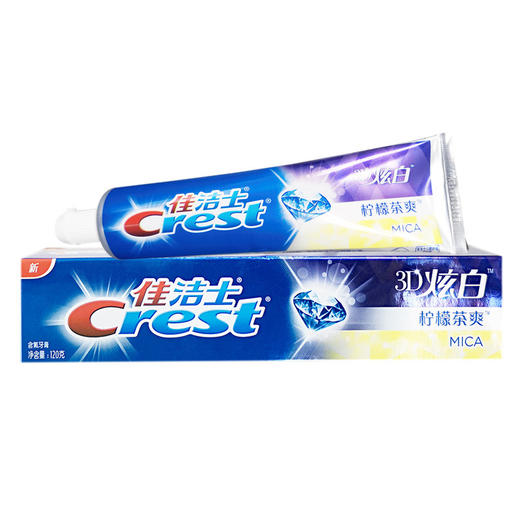 佳洁士牙膏3D炫白拧檬茶爽（120g/支） 商品图0