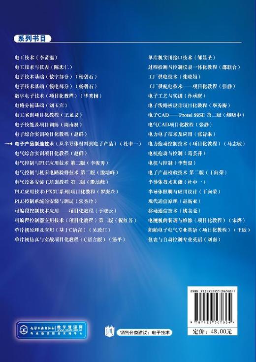 电子产品制造技术 从半导体材料到电子产品 杜中一 电子产品生产工艺技术书半导体材料制备集成电路制造集成电路封装表面组装技术 商品图1