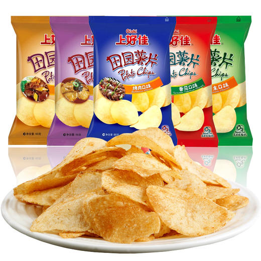 上好佳田园薯片（50g/包） 商品图1
