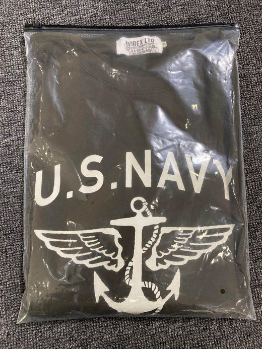 军潮！Avirex美军官方供应商！U.S Navy海军长袖T恤！标全正品保真 商品图1