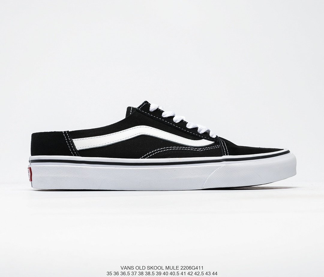 万斯vans comfycush old skool黑白经典半拖低帮个性潮流滑板鞋