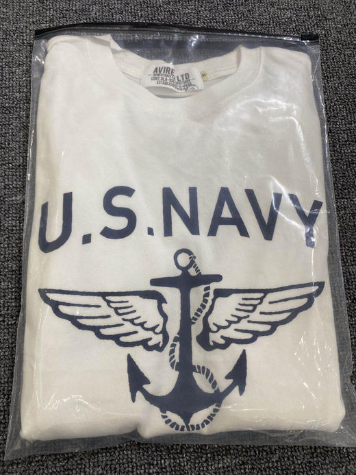 军潮！Avirex美军官方供应商！U.S Navy海军长袖T恤！标全正品保真 商品图0
