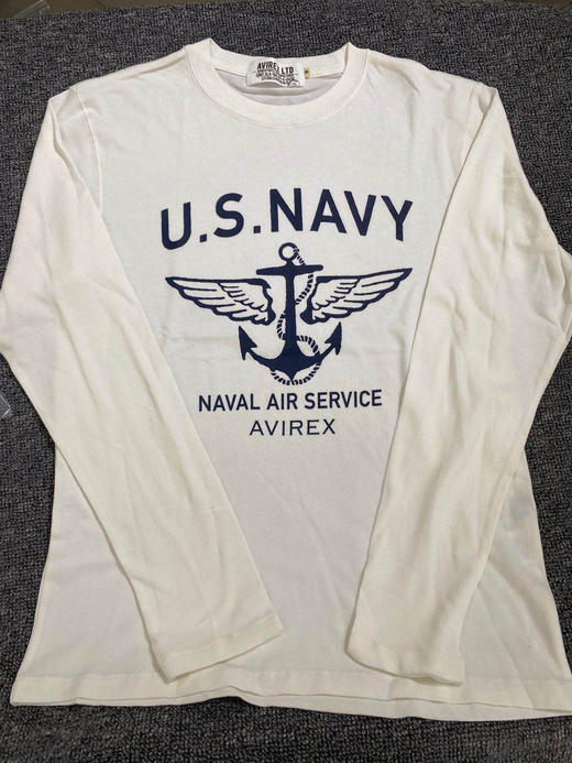 军潮！Avirex美军官方供应商！U.S Navy海军长袖T恤！标全正品保真 商品图2