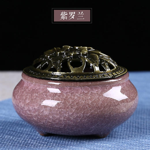 【闻一闻好睡眠，点一点防蚊虫】家用盘香室内净化空气厕所除臭卫生间香薰艾草驱蚊香 香炉颜色随机发货 商品图2