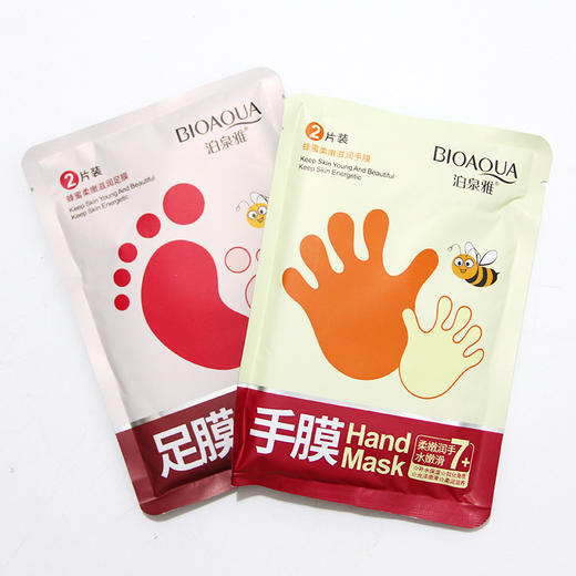 团购！蜂蜜白白柔嫩滋润足膜2片装 26元10片 商品图0