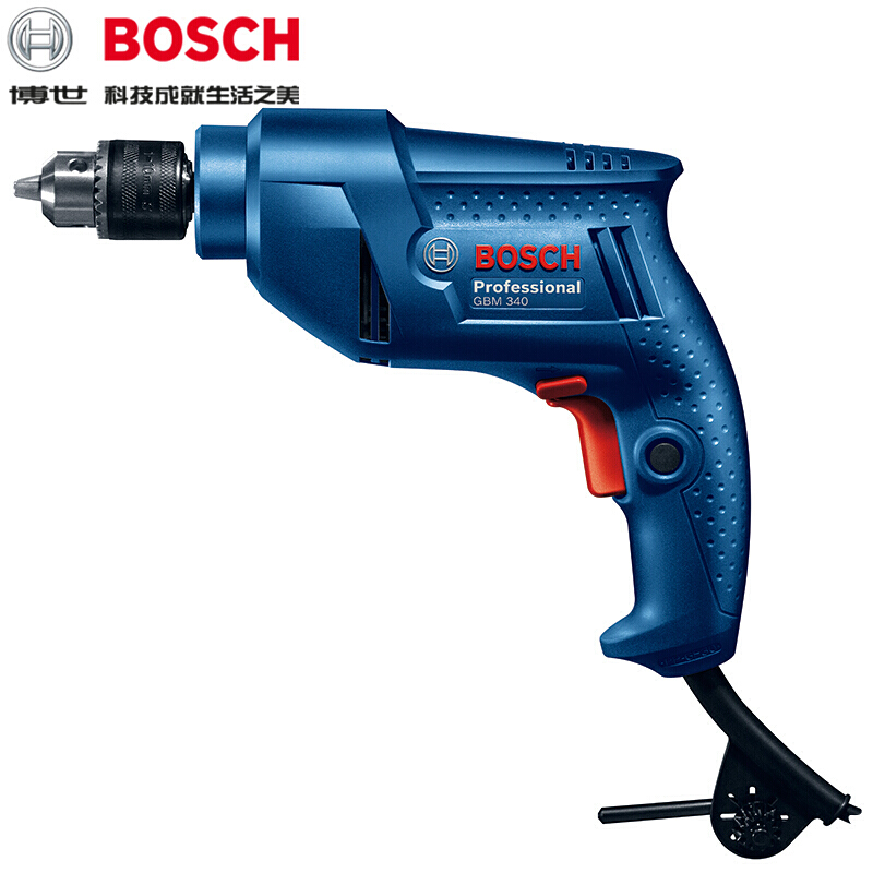员工内购平台博世电钻手电转钻开关安装维修多功能电动螺丝刀手枪钻电动工具GBM340【工具】