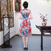 AA-9690夏新品A字真丝旗袍裙中国风时尚修身中式礼服 商品缩略图3