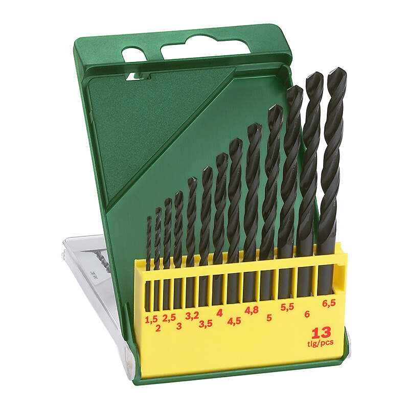 员工内购平台博世BOSCH麻花钻头电钻冲击钻头金属打孔麻花钻头13支装【工具】