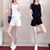 YSHR-8122新款韩版时尚短袖短裤女装休闲运动服两件套 商品缩略图0
