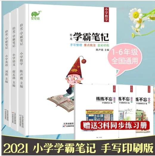 现货 学霸笔记小学通用语文数学英语拾光手写小升初资料包提分教辅书 商品图0