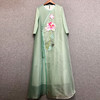 ZZ-JY19051原创设计新品 中国风真丝刺绣流苏中长连衣裙 商品缩略图2