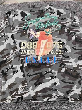 Avirex 迷彩潮款长袖T恤！日版正品