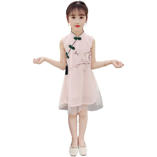 HGY-82071新品女童气质中国风 梅花旗袍连衣裙 商品图4