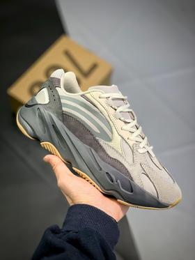 #椰子700 “火山灰棕” 男女鞋真标真爆材质 侃爷 adidas Yeezy Boost 700 V2 Tephra Raffles复古爆米花中底姥爷慢跑鞋 货号：FU7914