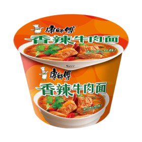 康师傅香辣牛肉面（108g/桶）