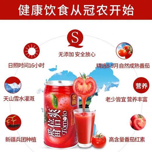  新疆冠农番倍爽番茄汁 310ml*6瓶 商品图3