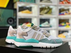 阿迪达斯Adidas三叶草 Originals Nite Jogger Boost"Ice Blue/Grey/Green/Cherry"夜行慢跑者系列爆米花高弹复古休闲运动百搭跑