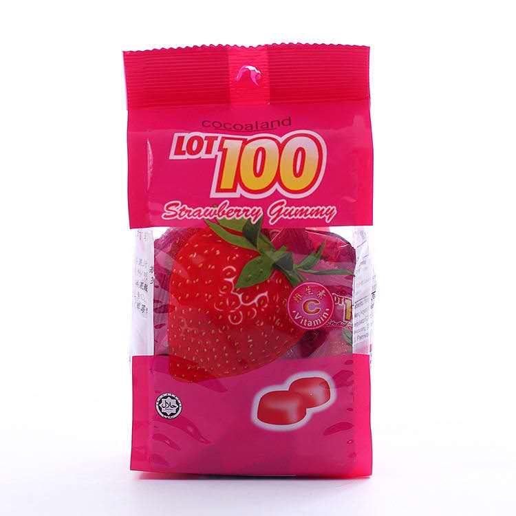 百分百 果汁软糖150g（草莓味）/包-9556296303390-24包/件