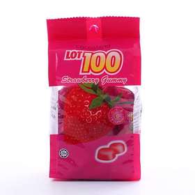 百分百 果汁软糖150g（草莓味）/包-9556296303390-24包/件
