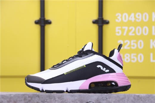 MAX2090跑步鞋系列 】耐克/NIKE 耐克MAX2090气垫跑鞋 白黑 荧光黄 商品图1