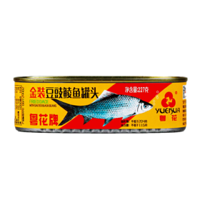 粤花牌金装豆豉鲮鱼罐头（227g/罐）