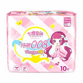 七度空间卫生巾特薄日用245mm（10片/包）