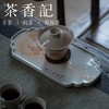 茶香记 景德镇手作 矾红手绘干泡盘 松下听涛  茶席配件 古拙自然 温厚雅致 商品缩略图4