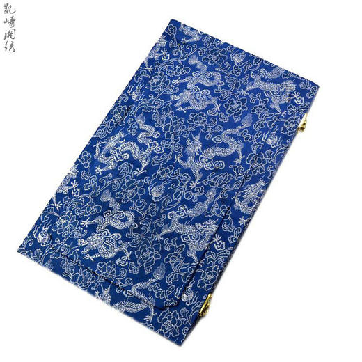 中国扇子礼物包装盒 团扇工艺品礼品盒 长方形锦盒新娘服饰收藏盒 单双层多款便携收纳盒 商品图1
