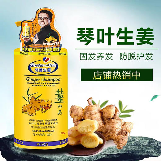 琴叶生姜洗发水1000ml 商品图1