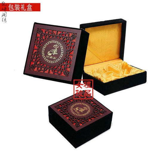 凯崎湘绣 民族风手镯 刺绣配饰苗银设计布艺手饰纯手工绣花手镯礼物红色牡丹宽屏手镯错针绣 红色 牡丹宽屏手镯 商品图5