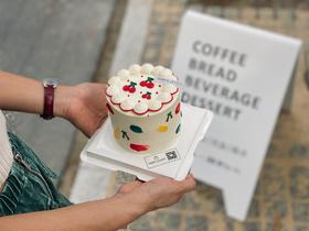 复古樱桃可爱少女奶油蛋糕可做四寸