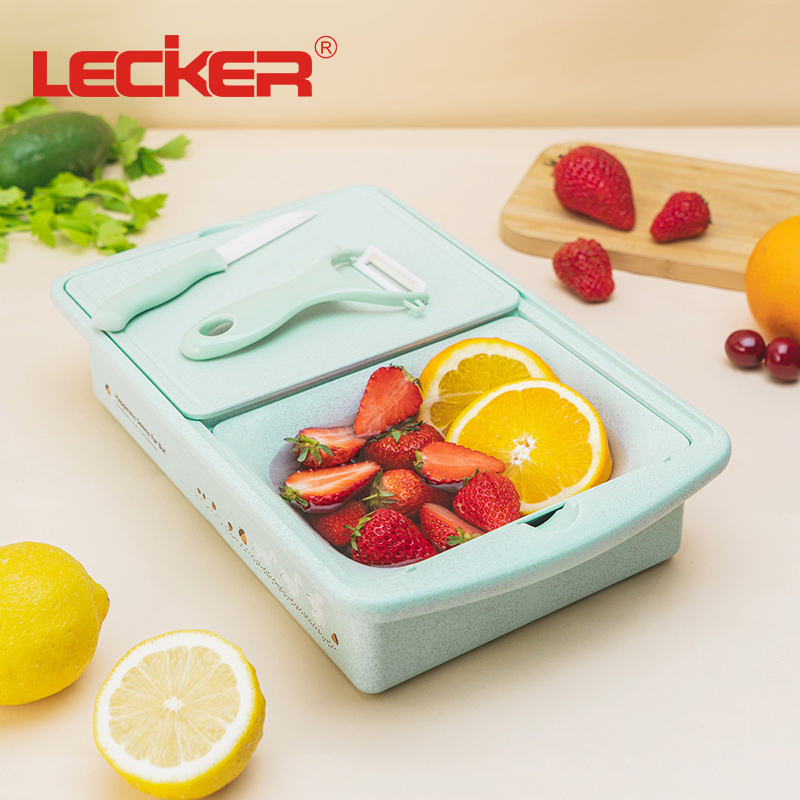 Lecker乐克尔百宝盒陶瓷瓜果刀刨多功能果蔬盒