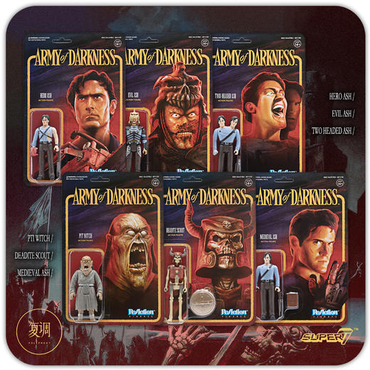 Super7 鬼玩人 Army of Darkness ReAction Figure 复古 挂卡 潮流玩具 摆件 商品图2