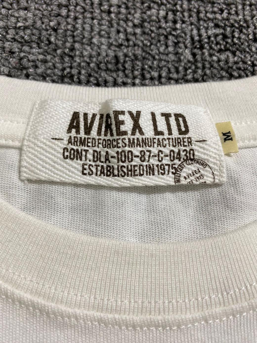 Avirex秋冬潮搭内搭字母长袖T恤！标全保真！ 商品图6