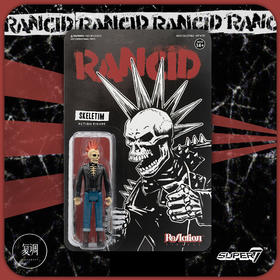 Super7 Rancid ReAction Figure Skeletim 复古 挂卡 金属乐 潮流玩具 摆件