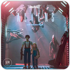 Super7 异形 Aliens ReAction Figure 复古 挂卡 潮流玩具 摆件