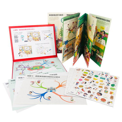 百变思维导图单词记忆书 派糖童书 编著 3-6-8岁 亲子启蒙 启蒙认知 互动好玩带娃画思维导图 轻松记单词讲故事做策划 提高记忆力 商品图2