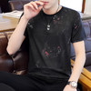 QS-BTS1871男士冰丝短袖t恤夏新款2020修身潮流大码衣服 商品缩略图2