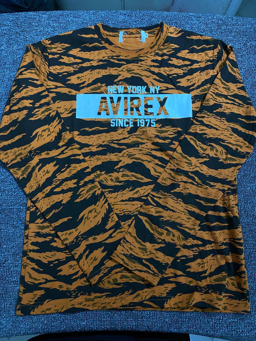 军潮！Avirex美军官方供应商简约款长袖T恤！正品保真。 商品图3