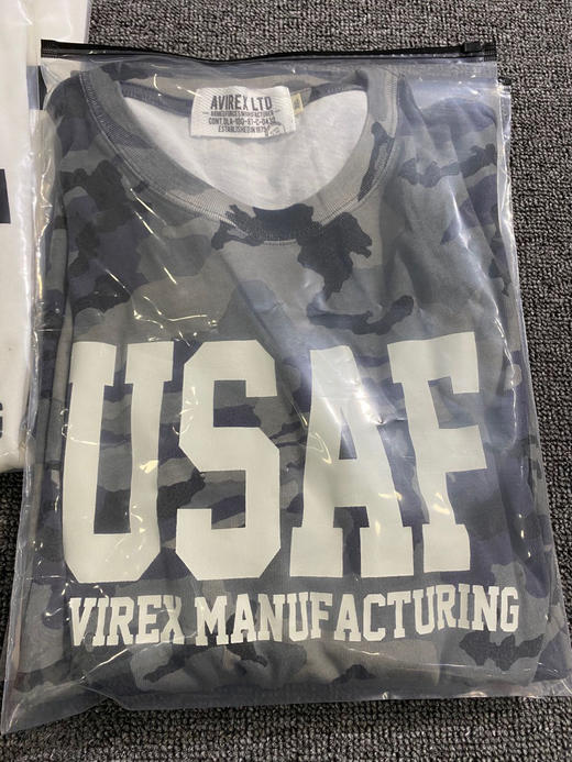 Avirex秋冬潮搭内搭字母长袖T恤！标全保真！ 商品图1